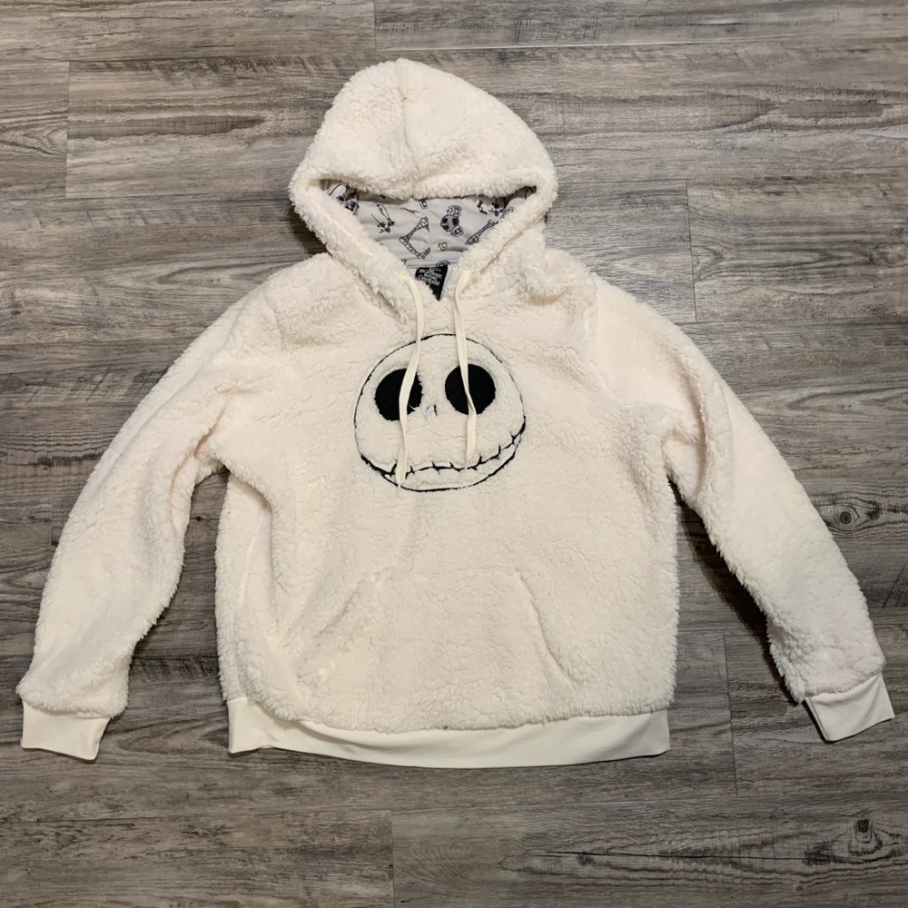 Jack Skellington hooded Sherpa